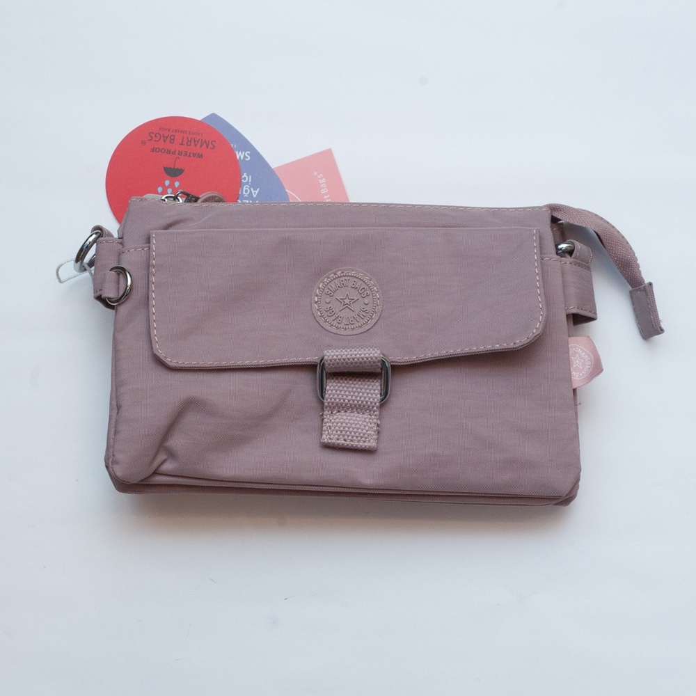 New SMARTBAGS Waterproof Small Mauve Bag Pocketbook With Removable Straps